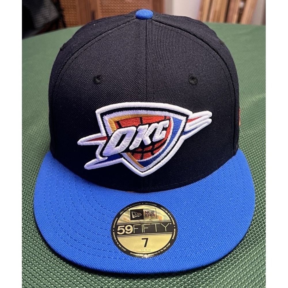 NBA OKLAHOMA CITY THUNDER New Era 59Fifty FITTED Hat ~ Size ~ 7  (55.8 cm)